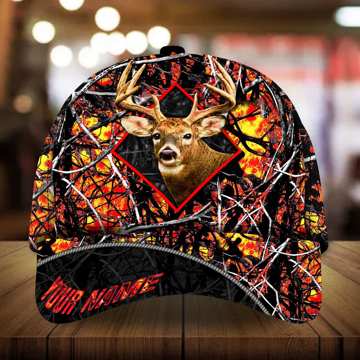 Blisscorners The Best Deer Hunting Camo Pattern 3D Multicolor Personalized Cap