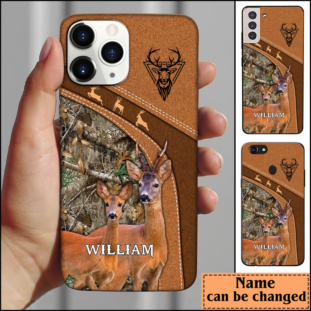 Blisscorners Roe Deer Hunting Personalized Name Phone Case LM1012