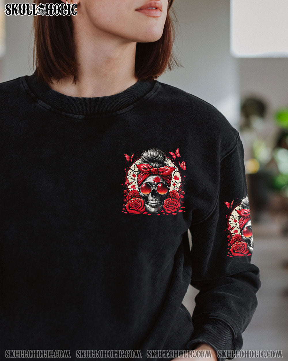 BLISSCORNERS I AM THE STORM MESSY BUN WINGS ALL OVER PRINT