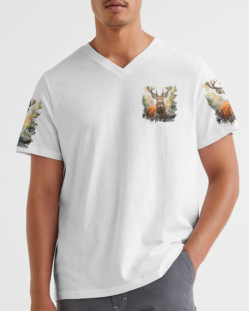 BLISSCORNERS THE CLOSER I GET TO NATURE DEER ALL OVER PRINT