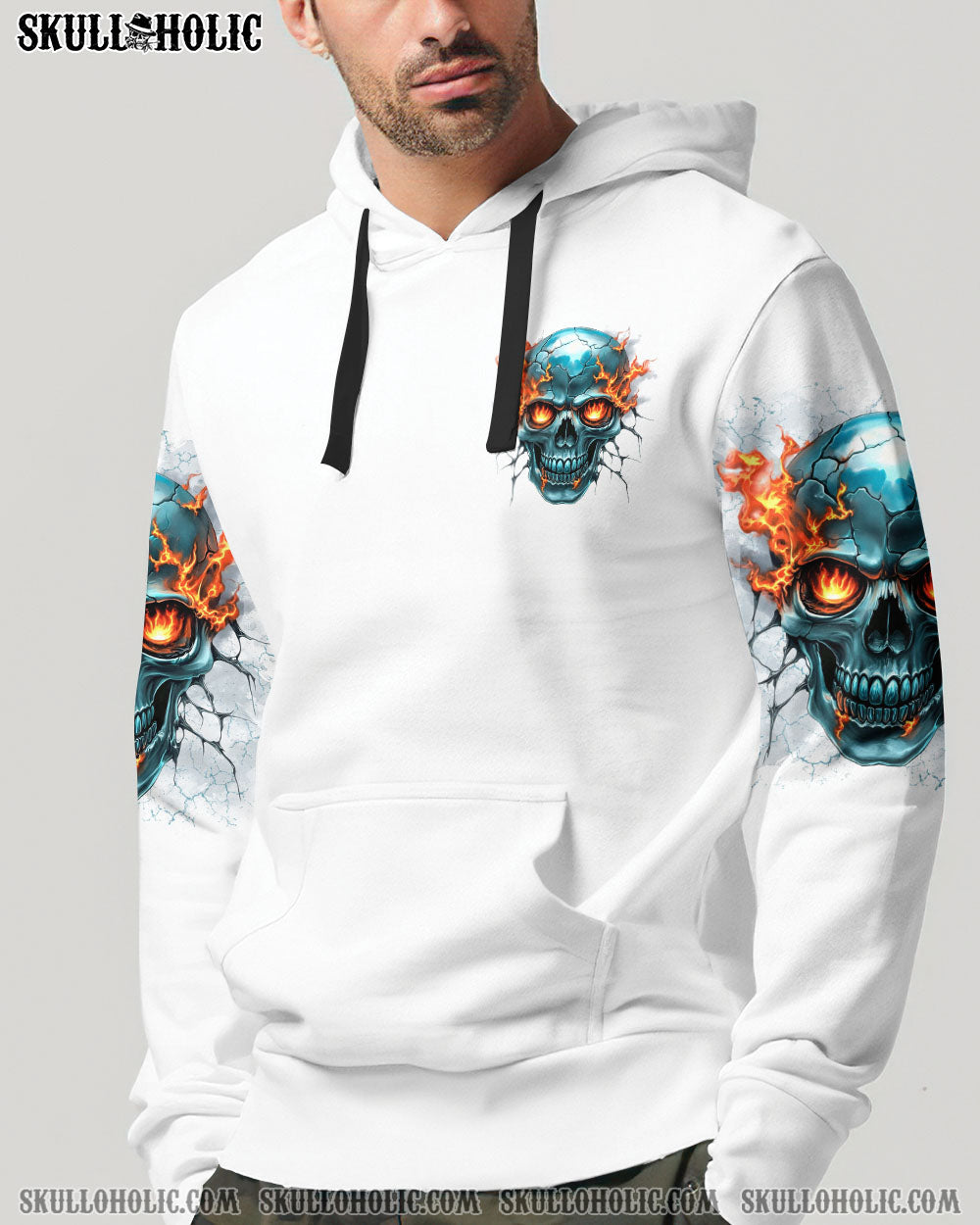 BLISSCORNERS WARNING I'M AN A FIRE SKULL ALL OVER PRINT