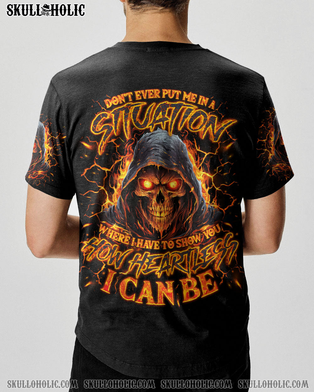 BLISSCORNERS HOW HEARTLESS I CAN BE SKULL REAPER ALL OVER PRINT