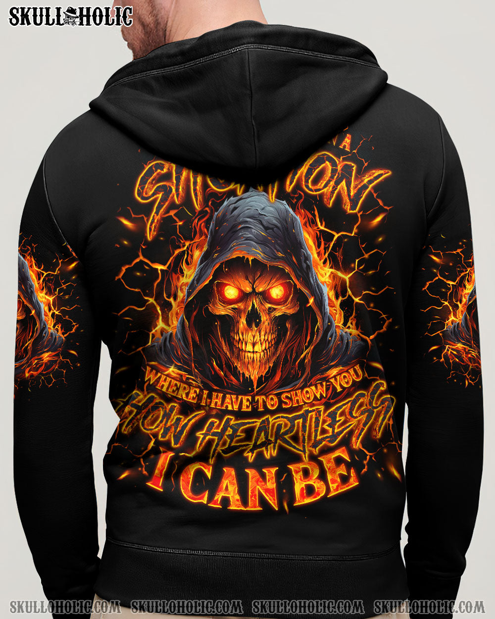 BLISSCORNERS HOW HEARTLESS I CAN BE SKULL REAPER ALL OVER PRINT