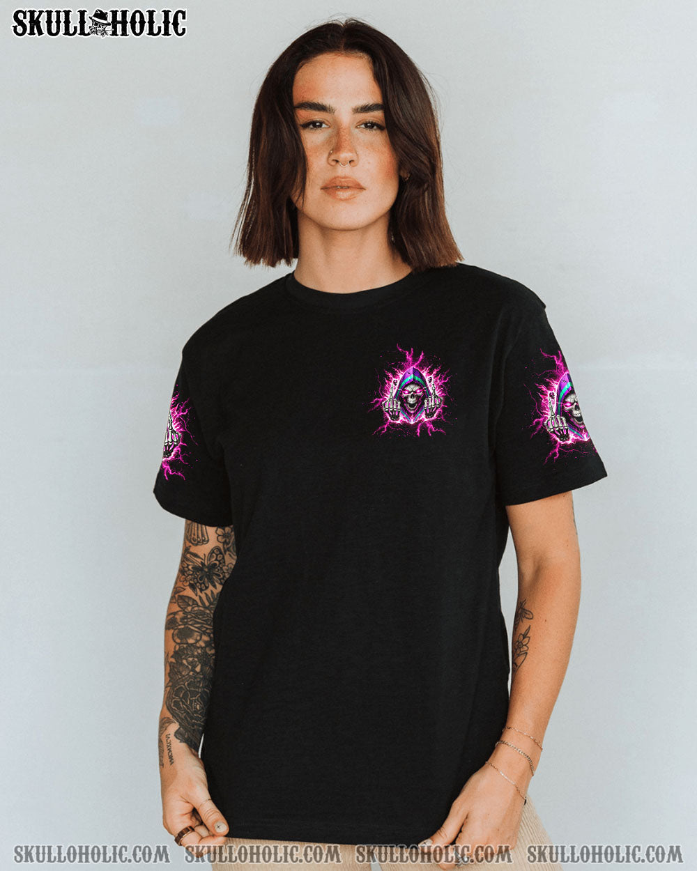 BLISSCORNERS MY GIVE A F IS BROKEN REAPER FIRE SKULL ALL OVER PRINT