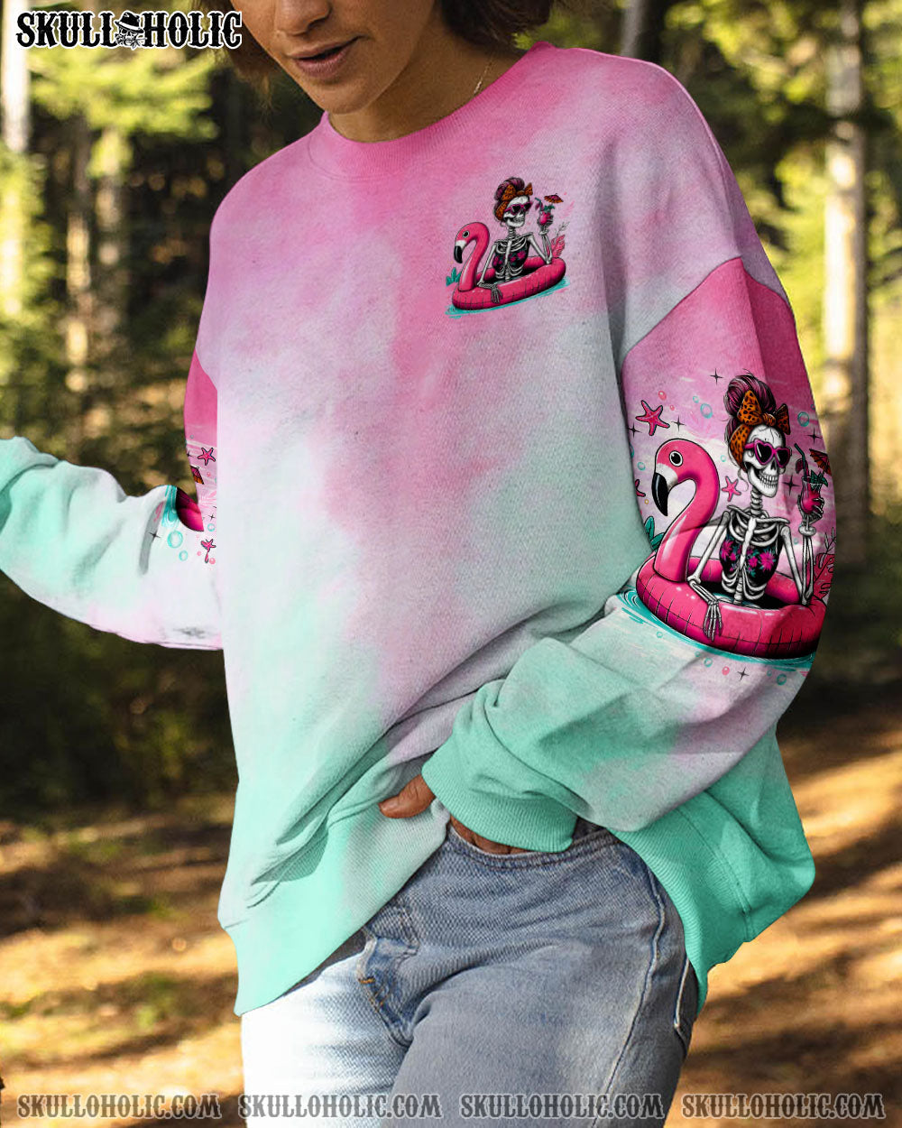 BLISSCORNERS BI**HES BE FLOATING SKELETON ALL OVER PRINT
