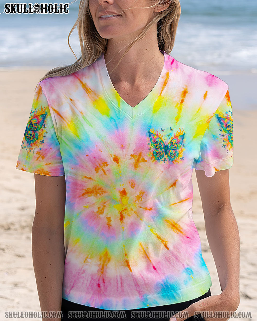 BLISSCORNERS KARMA FAIRY SKULL BUTTERFLY ALL OVER PRINT