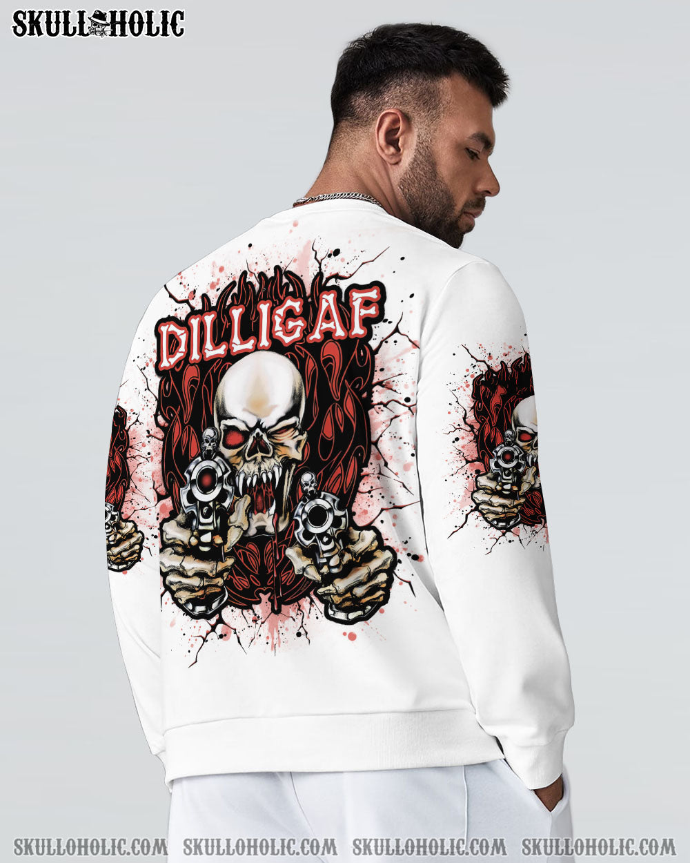 BLISSCORNERS DILLIGAF SKULL ALL OVER PRINT