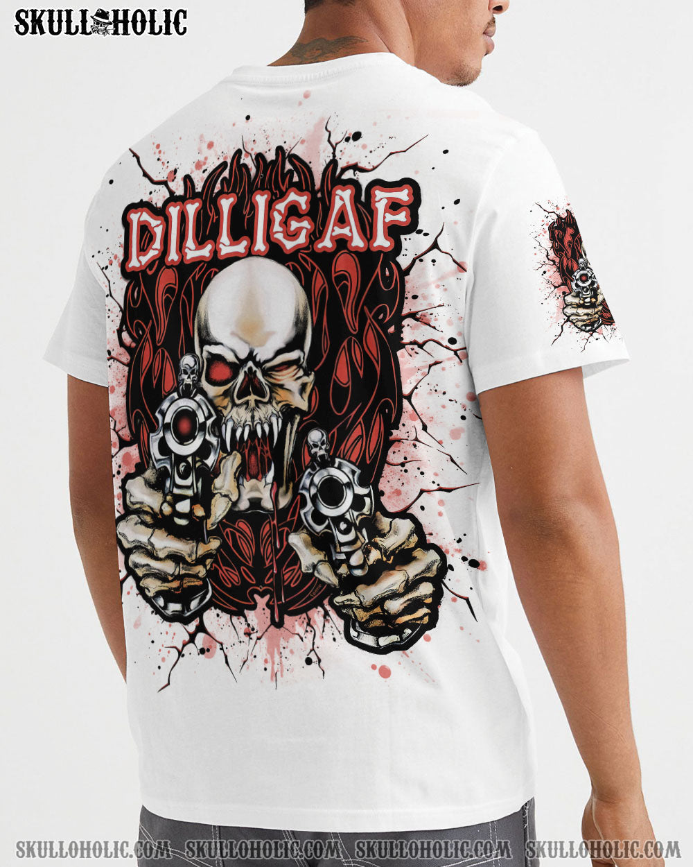 BLISSCORNERS DILLIGAF SKULL ALL OVER PRINT