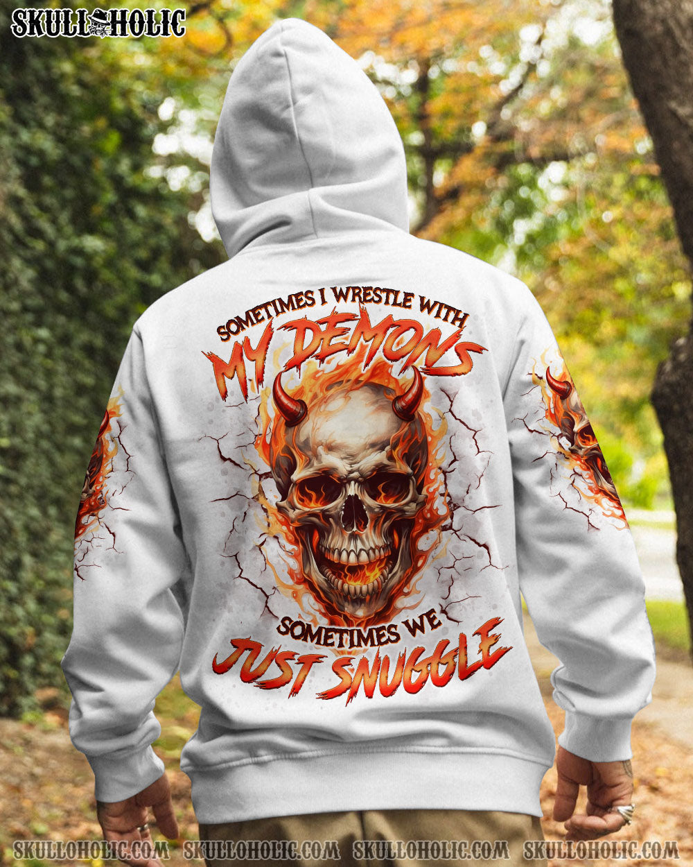 BLISSCORNERS SOMETIMES I WRESTLE WITH MY DEMONS ALL OVER PRINT - TLNO0511251