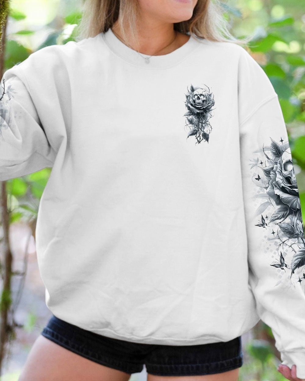 BLISSCORNERS BUT DID YOU DIE MOM LIFE MESSY BUN SKULL ALL OVER PRINT