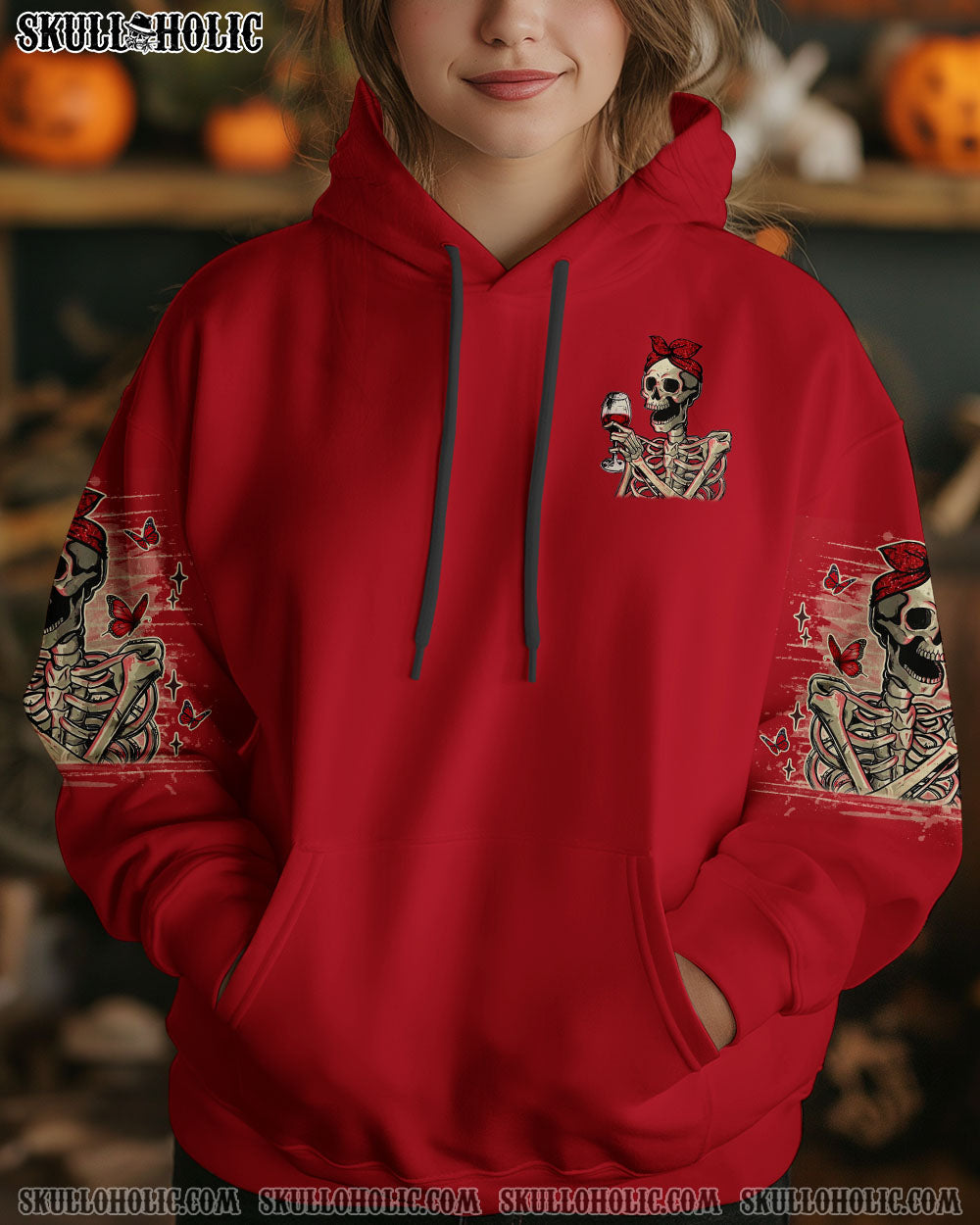 BLISSCORNERS DRINK UP B**CHES SKELETON ALL OVER PRINT