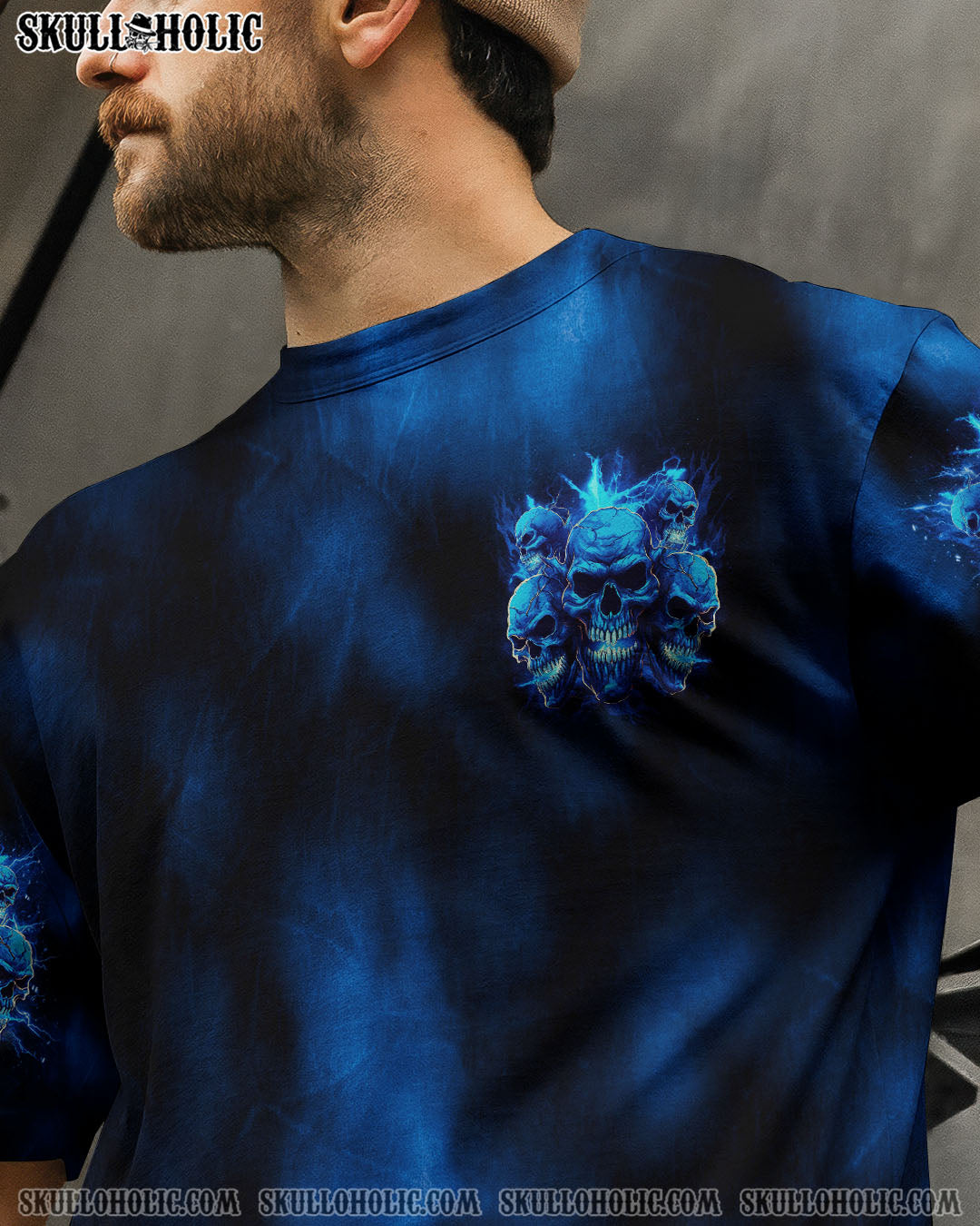 BLISSCORNERS IT'S NOT HOW CRAZY I AM SKULL TIE DYE ALL OVER PRINT