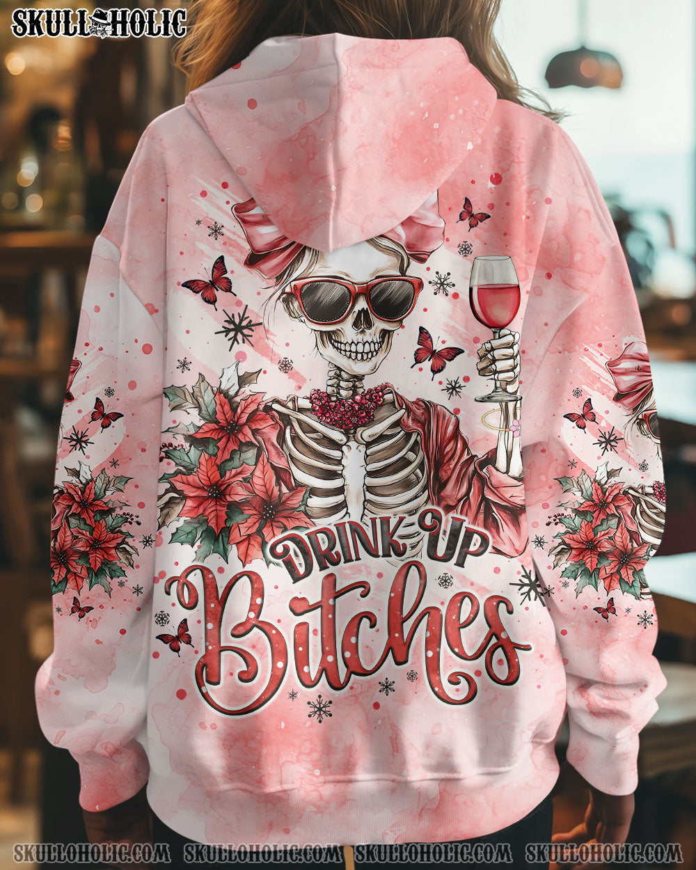 BLISSCORNERS DRINK UP B CHRISTMAS ALL OVER PRINT