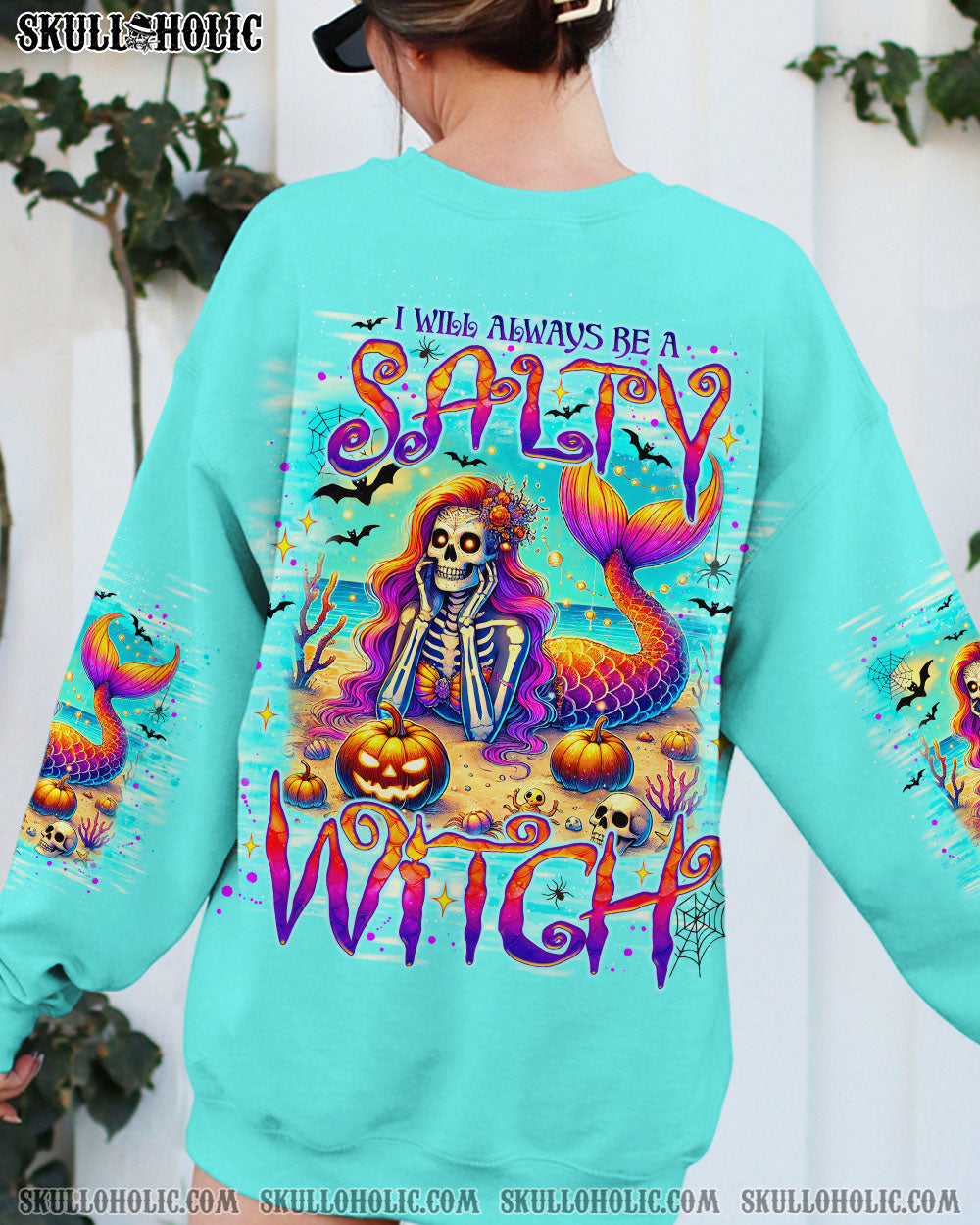 BLISSCORNERS SALTY WITCH MERMAID HALLOWEEN ALL OVER PRINT