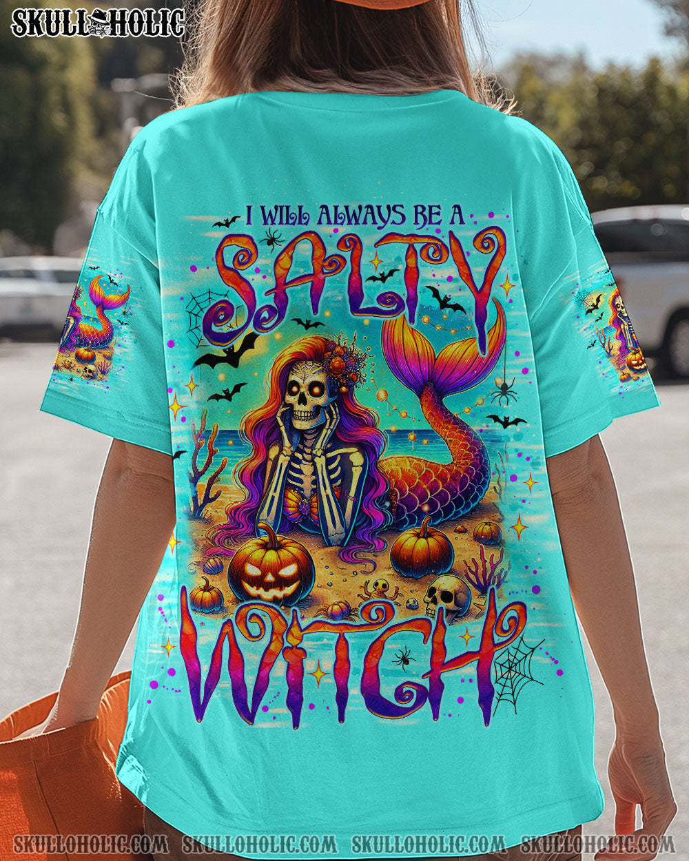 BLISSCORNERS SALTY WITCH MERMAID HALLOWEEN ALL OVER PRINT