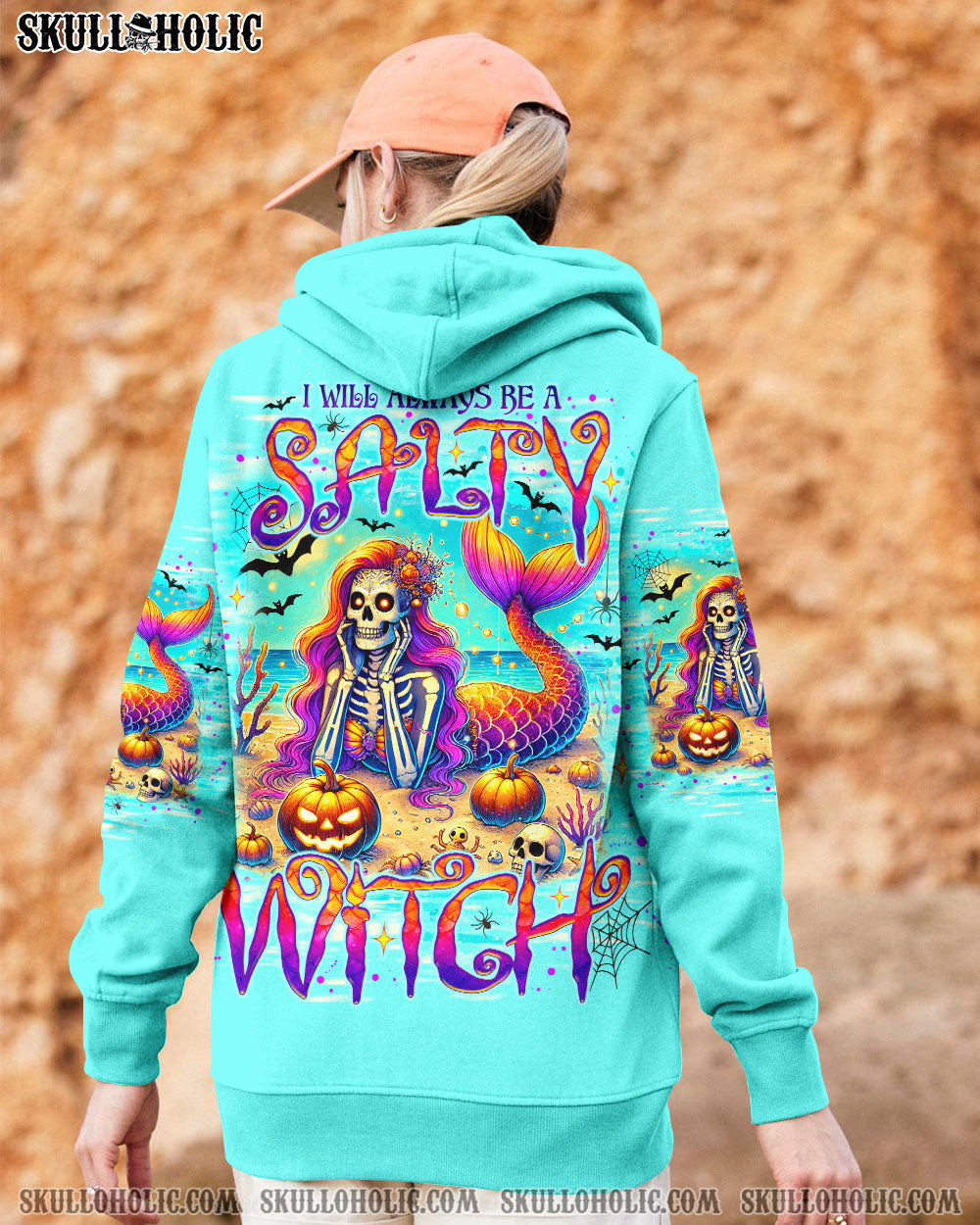 BLISSCORNERS SALTY WITCH MERMAID HALLOWEEN ALL OVER PRINT