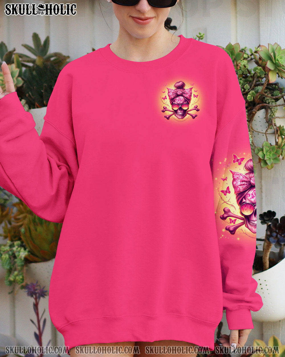 BLISSCORNERS BUT DID YOU DIE MOM LIFE MESSY BUN SKULL ALL OVER PRINT