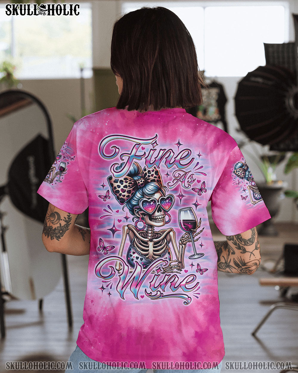 BLISSCORNERS I DON'T NEED YOUR ATTITUDE SKULL MESSY BUN ALL OVER PRINT