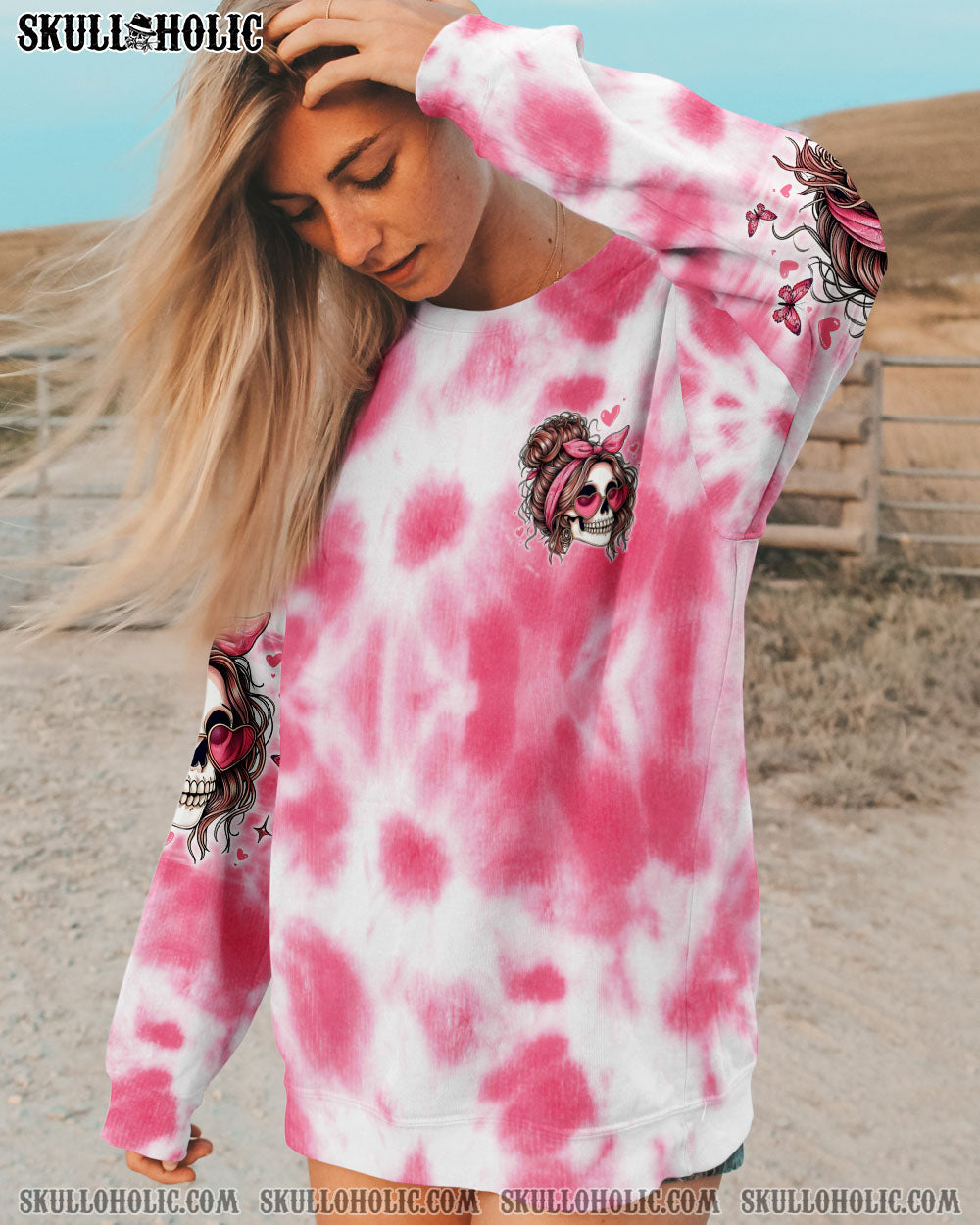 BLISSCORNERS EXPENSIVE DIFFICULT AND TALKS BACK MESSY BUN TIE DYE ALL OVER PRINT