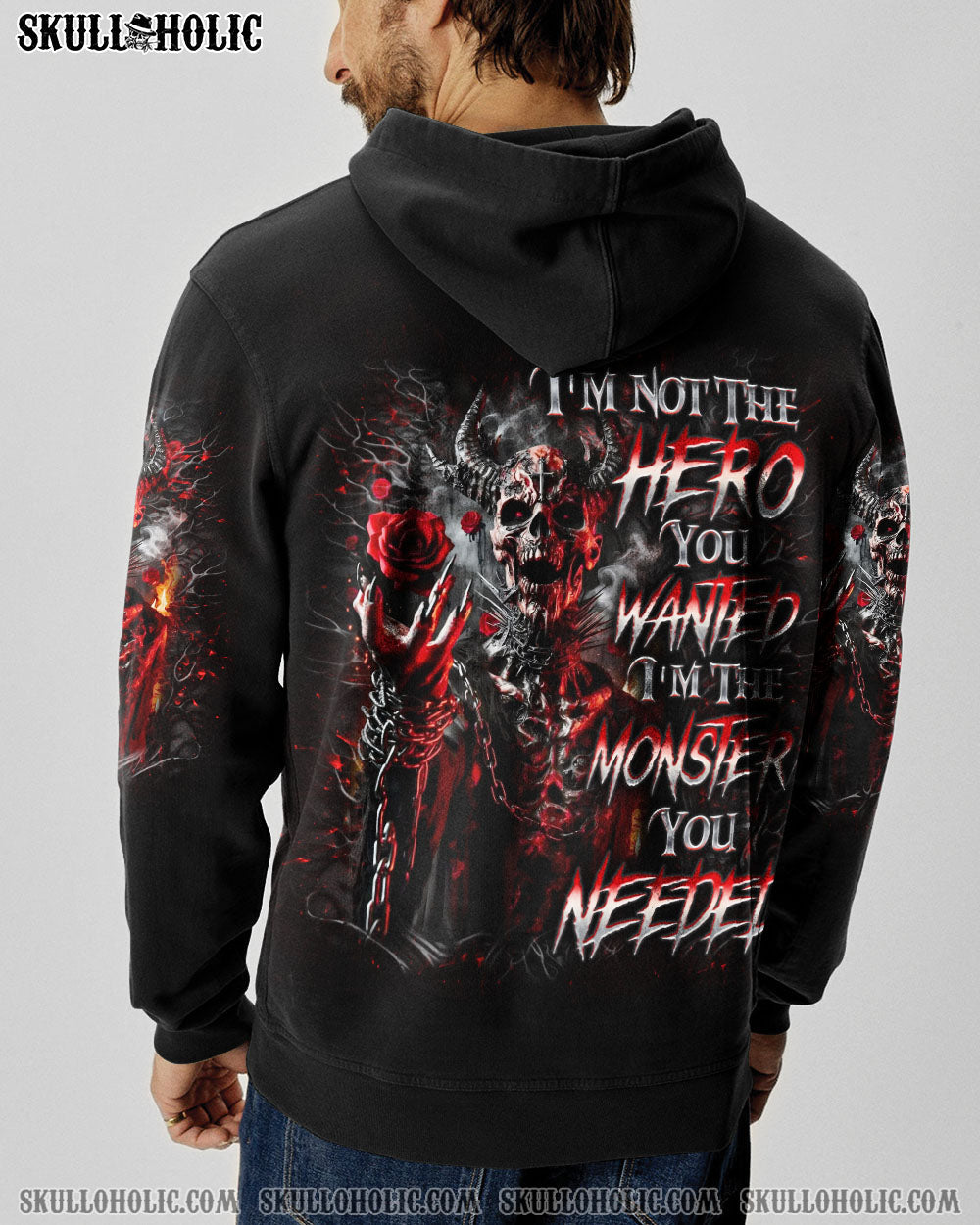BLISSCORNERS I'M NOT THE HERO YOU WANTED DEMON ALL OVER PRINT
