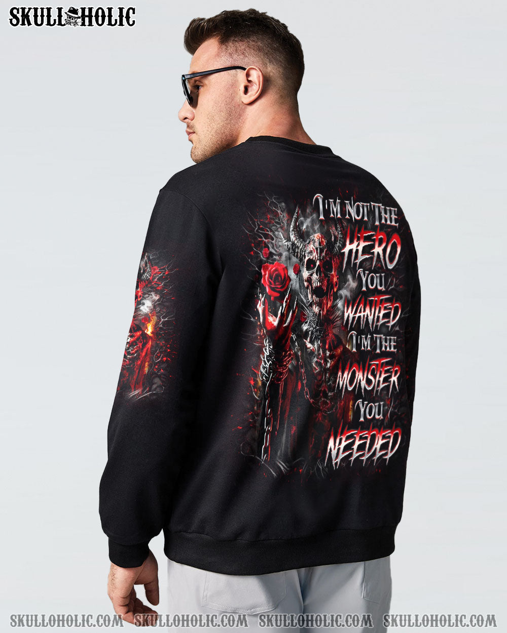 BLISSCORNERS I'M NOT THE HERO YOU WANTED DEMON ALL OVER PRINT