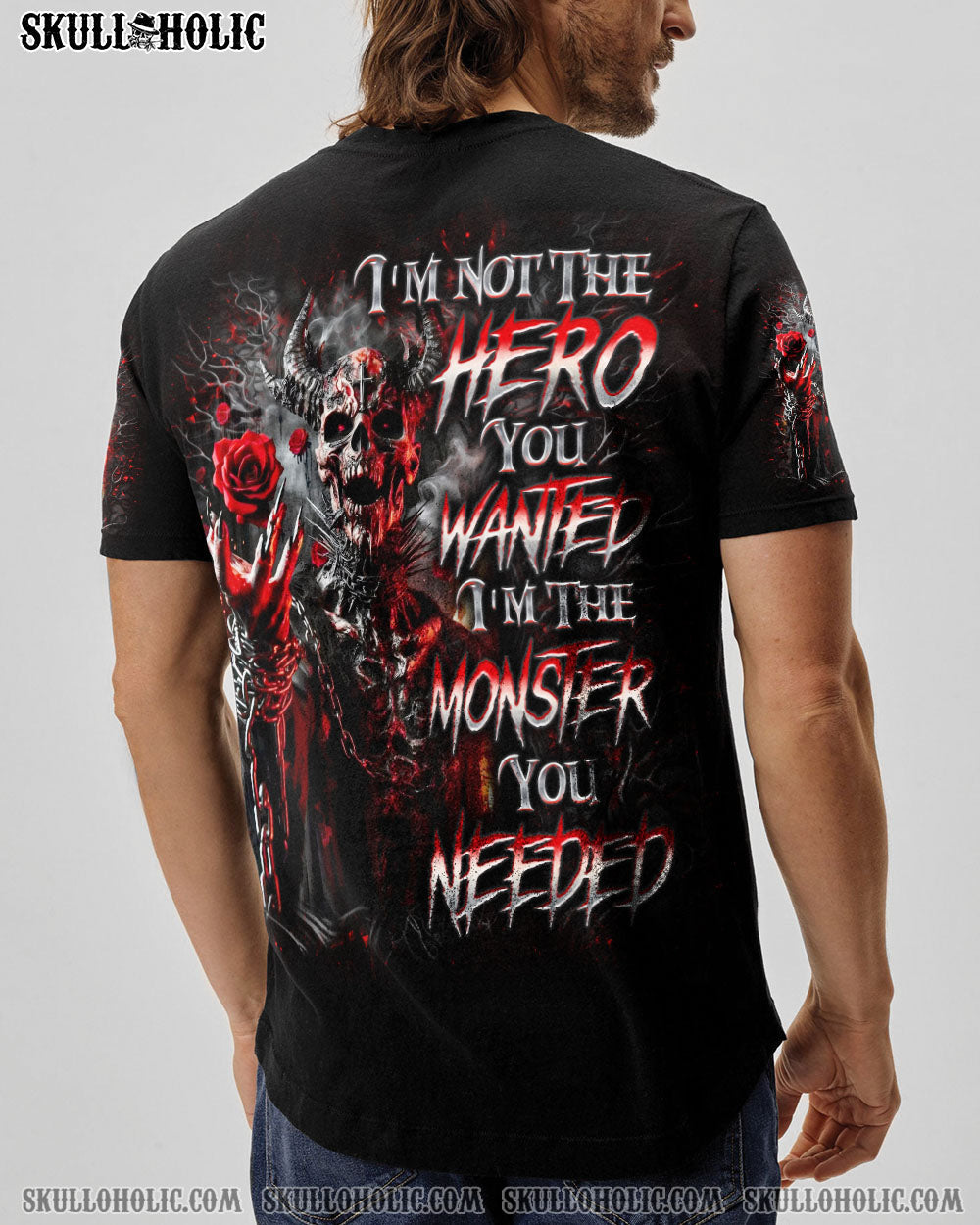 BLISSCORNERS I'M NOT THE HERO YOU WANTED DEMON ALL OVER PRINT