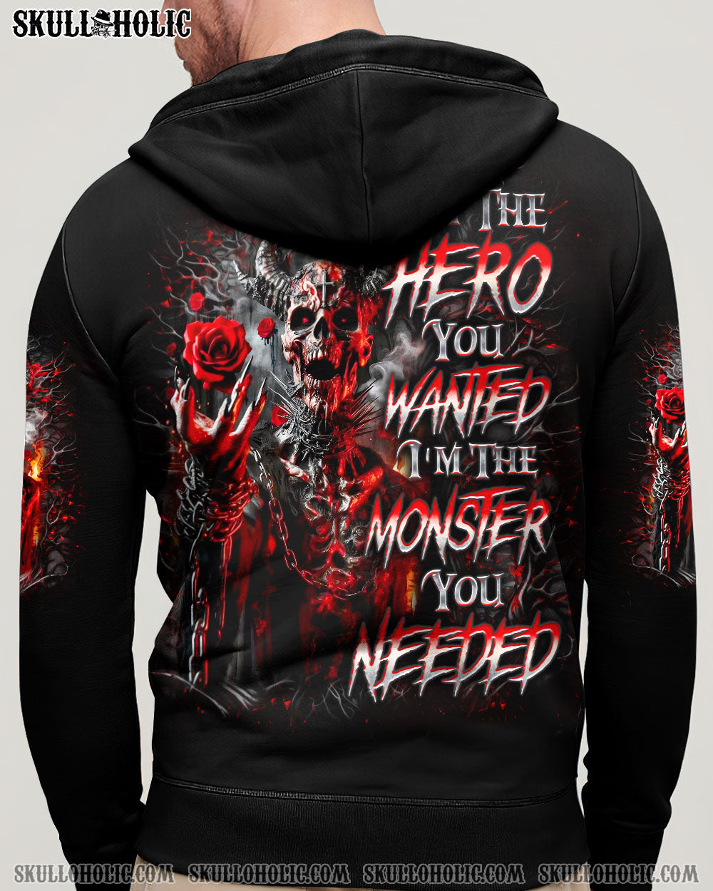 BLISSCORNERS I'M NOT THE HERO YOU WANTED DEMON ALL OVER PRINT