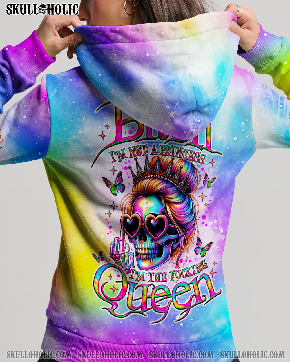 BLISSCORNERS I'M THE FKING QUEEN SKULL ALL OVER PRINT