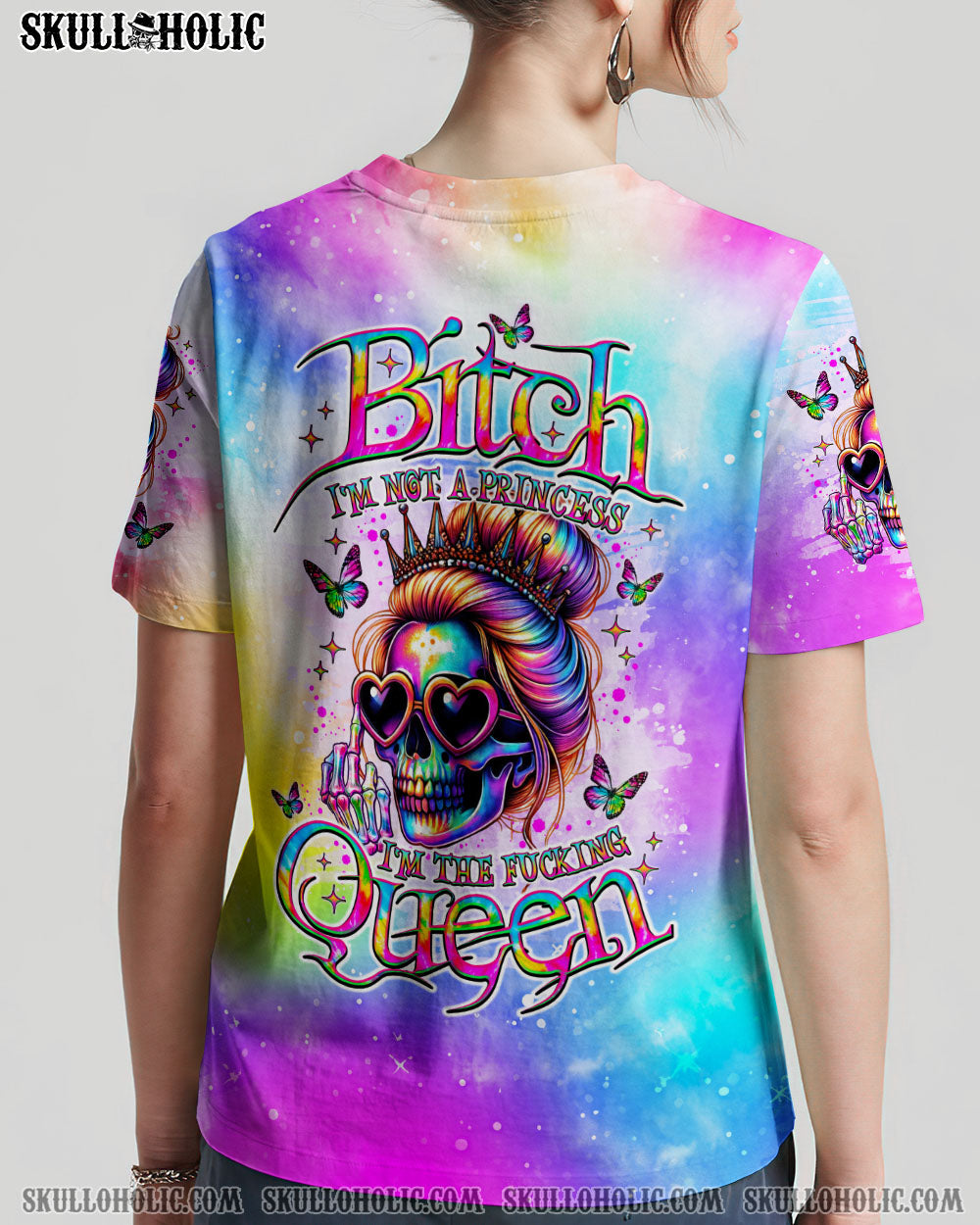 BLISSCORNERS I'M THE FKING QUEEN SKULL ALL OVER PRINT
