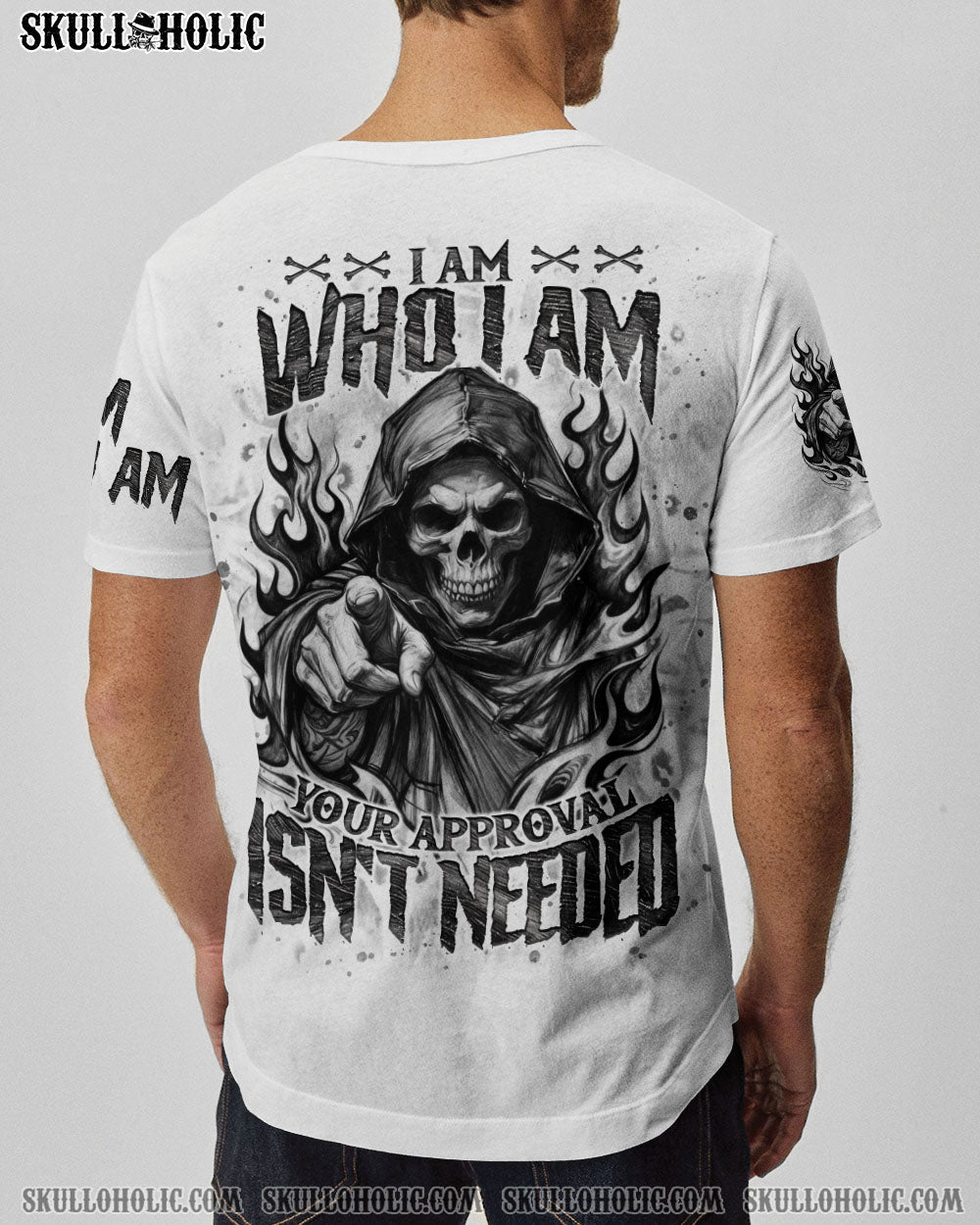 BLISSCORNERS I AM WHO I AM SKULL REAPER ALL OVER PRINT