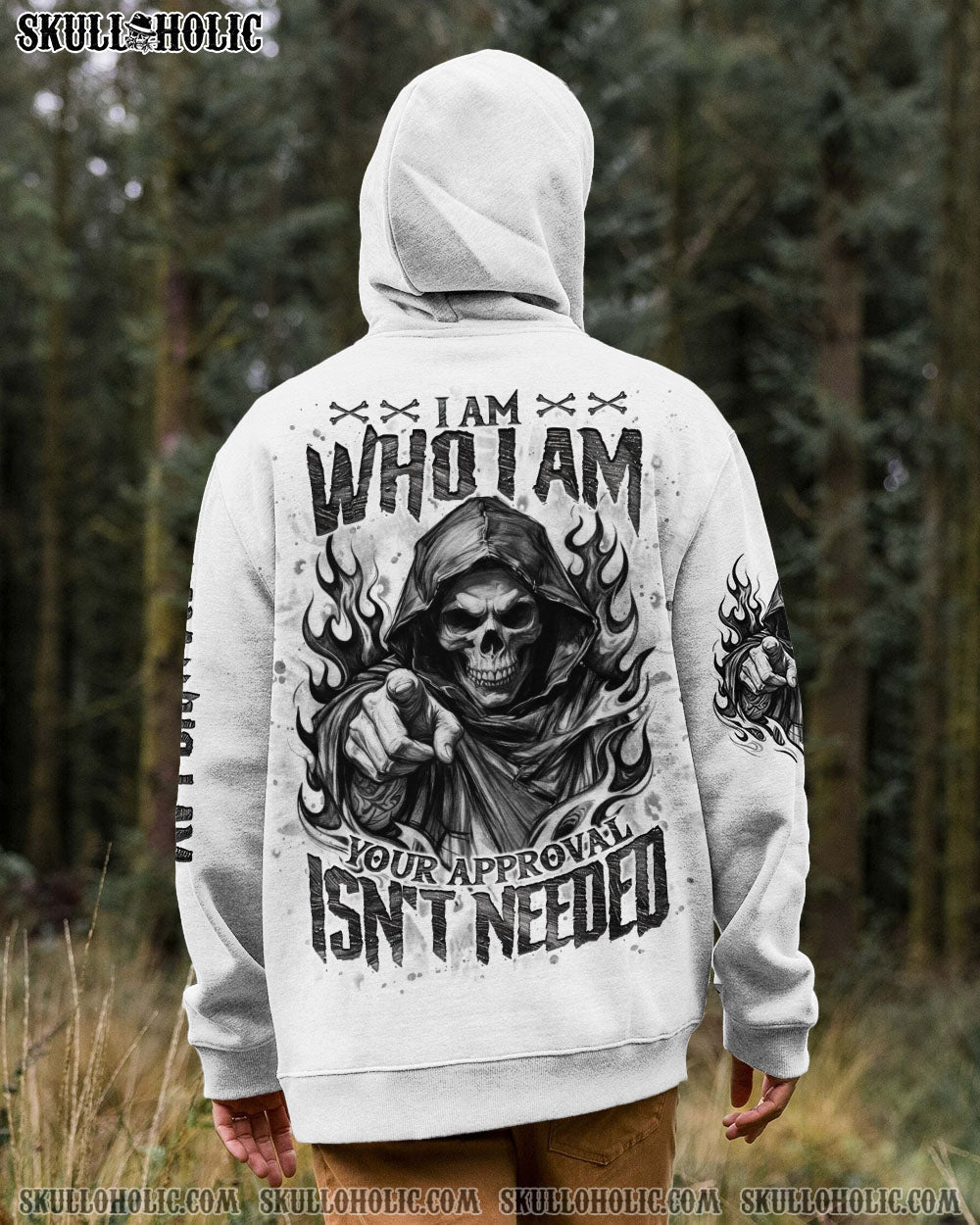 BLISSCORNERS I AM WHO I AM SKULL REAPER ALL OVER PRINT