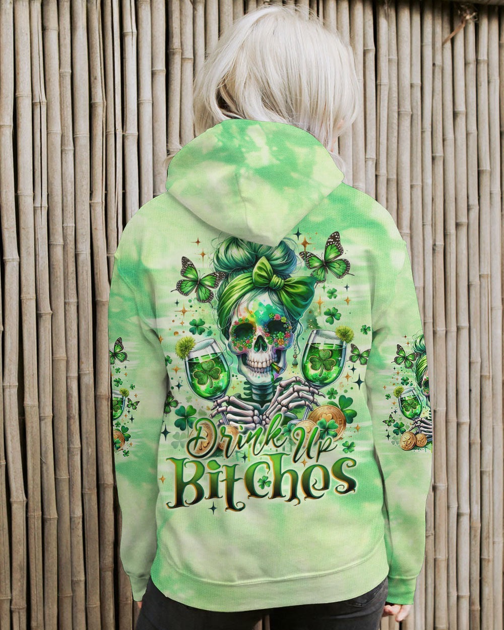 BLISSCORNERS SHE IS SUNSHINE SUNFLOWER MESSY BUN SKULL ALL OVER PRINT