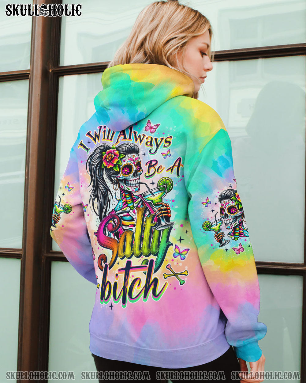 BLISSCORNERS SALTY B SKULL LADY ALL OVER PRINT