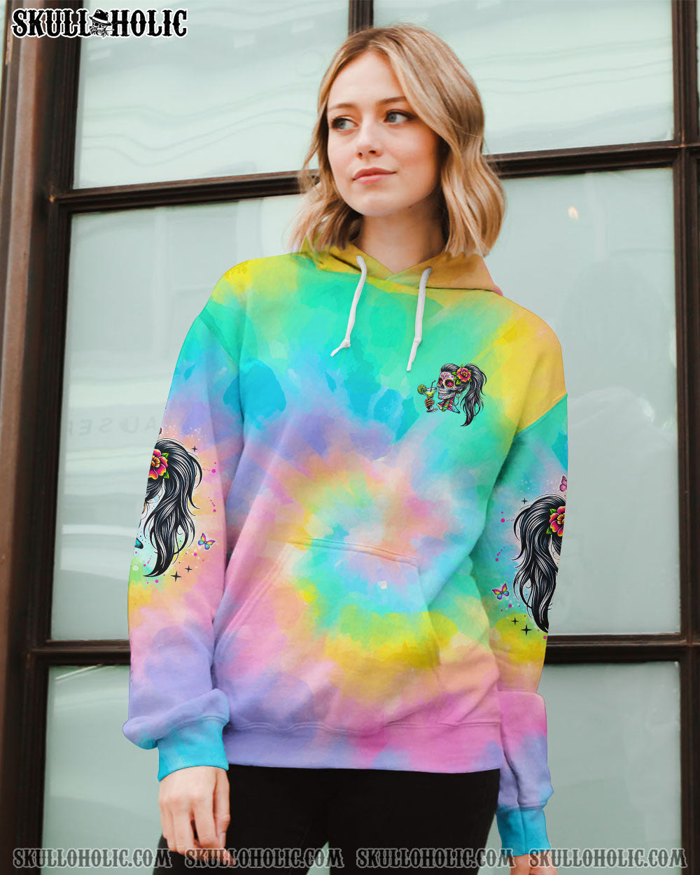 BLISSCORNERS SALTY B SKULL LADY ALL OVER PRINT