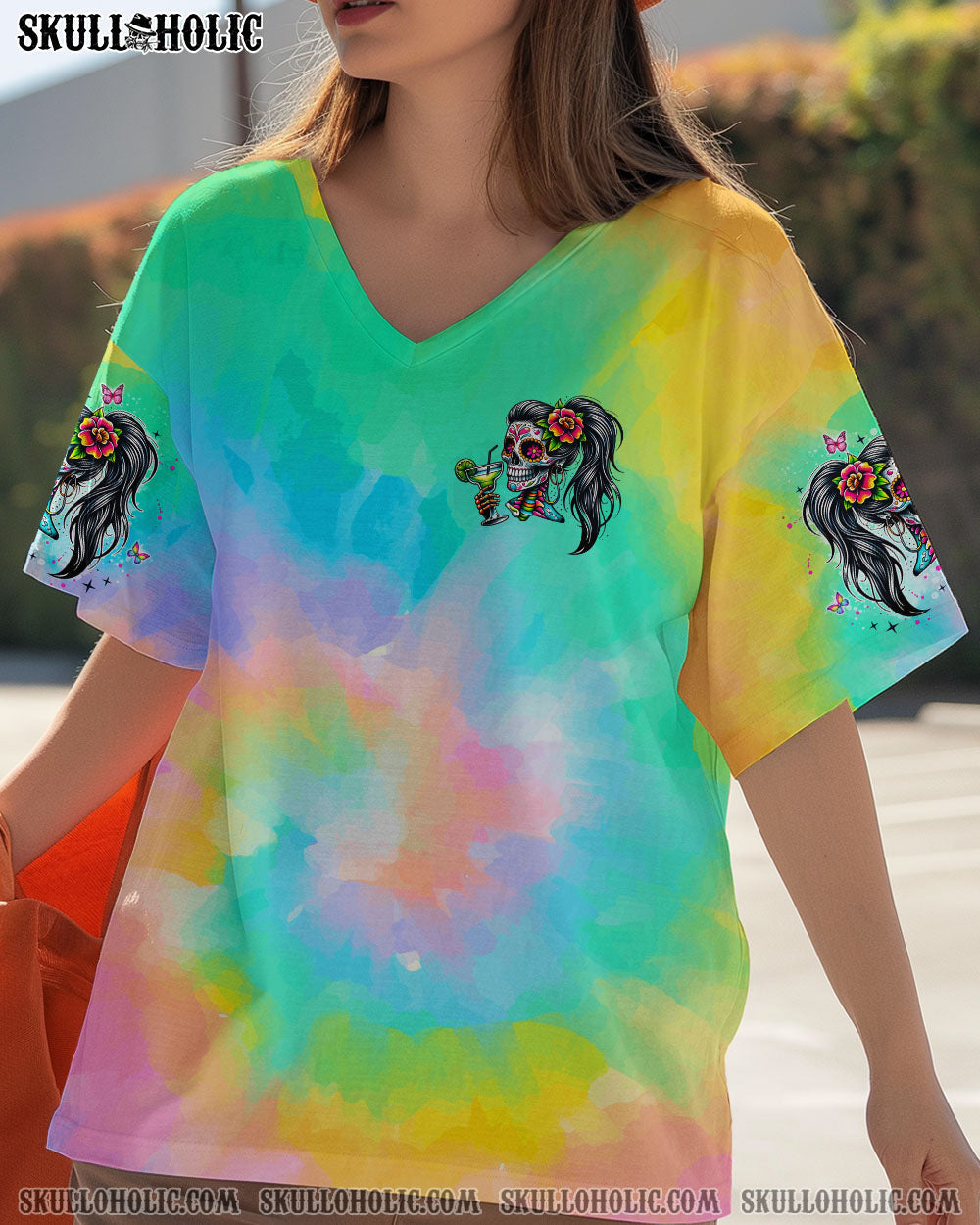BLISSCORNERS SALTY B SKULL LADY ALL OVER PRINT