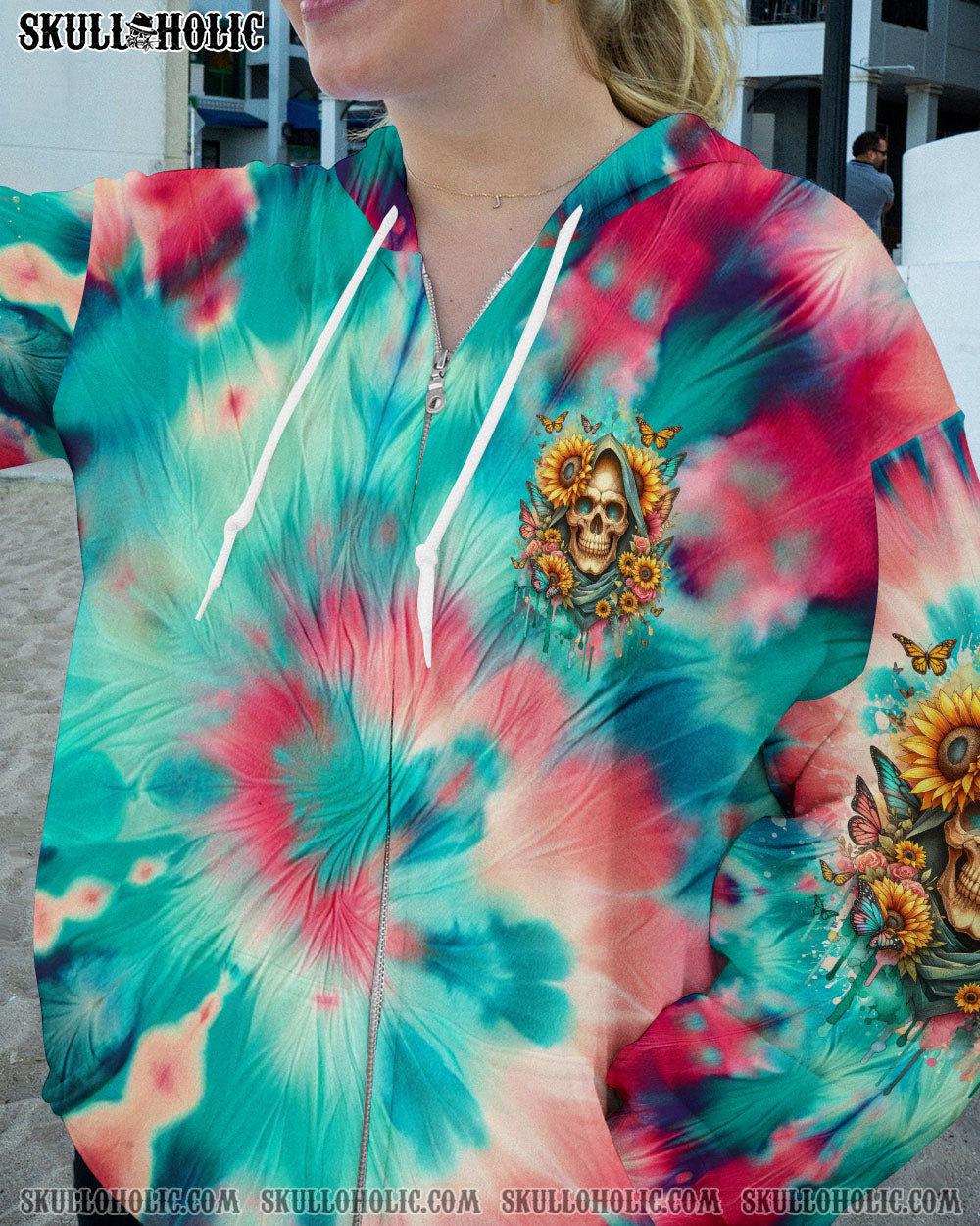 BLISSCORNERS I'M BLUNT BECAUSE GOD ROLLED ME TIE DYE ALL OVER PRINT