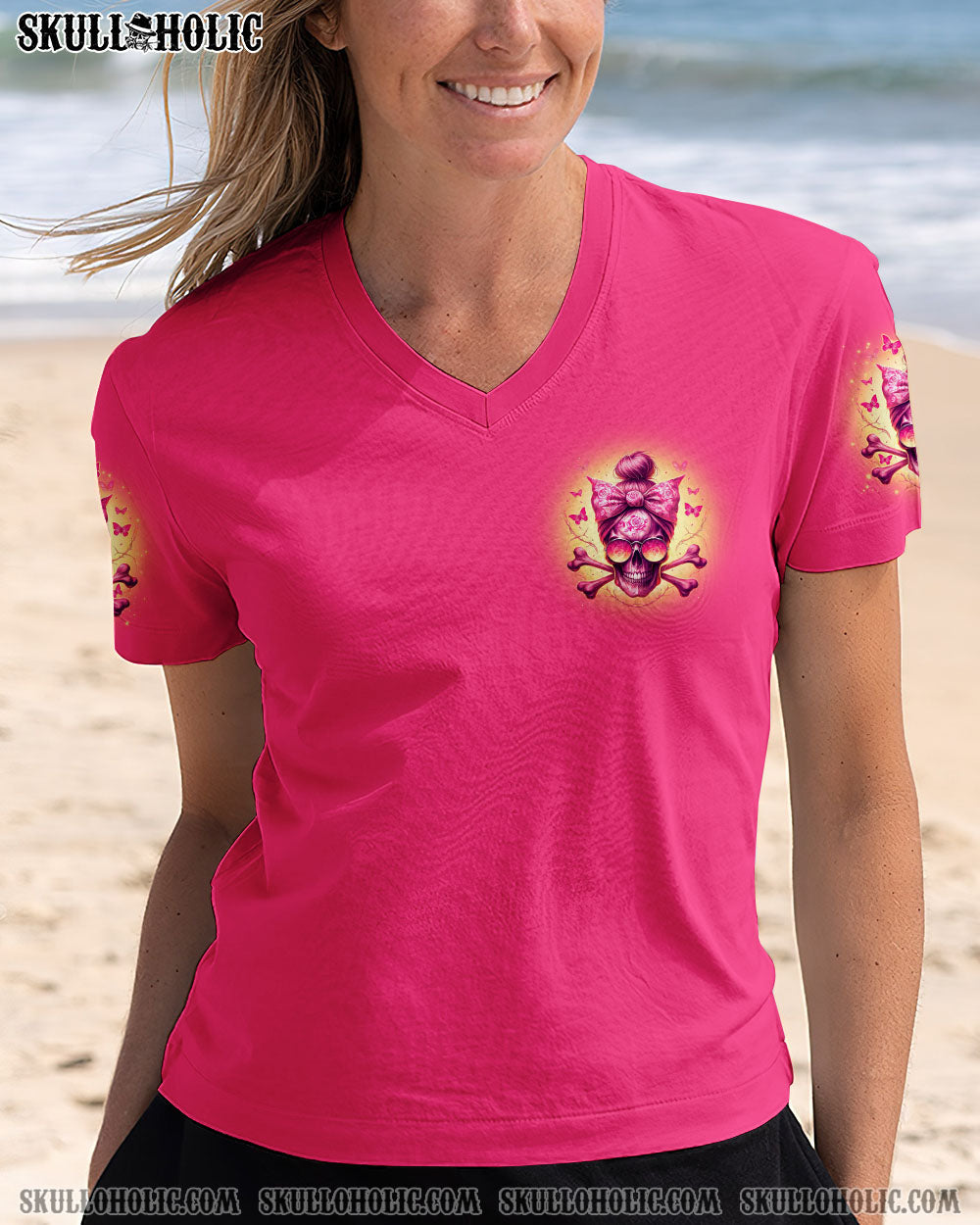 BLISSCORNERS ZERO F GIVEN SKULL MESSY BUN TIE DYE ALL OVER PRINT