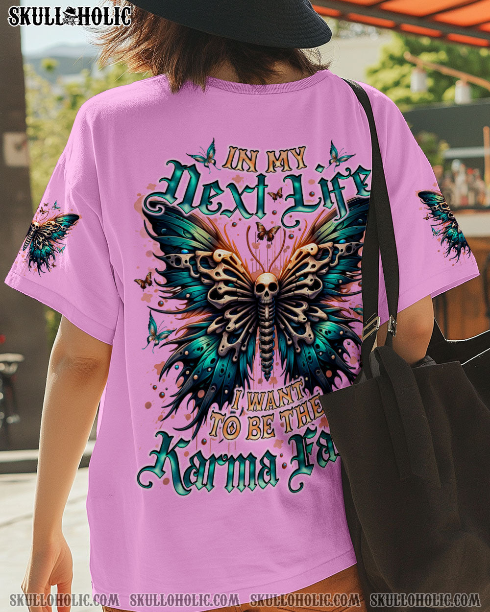 BLISSCORNERS KARMA FAIRY SKULL BUTTERFLY ALL OVER PRINT