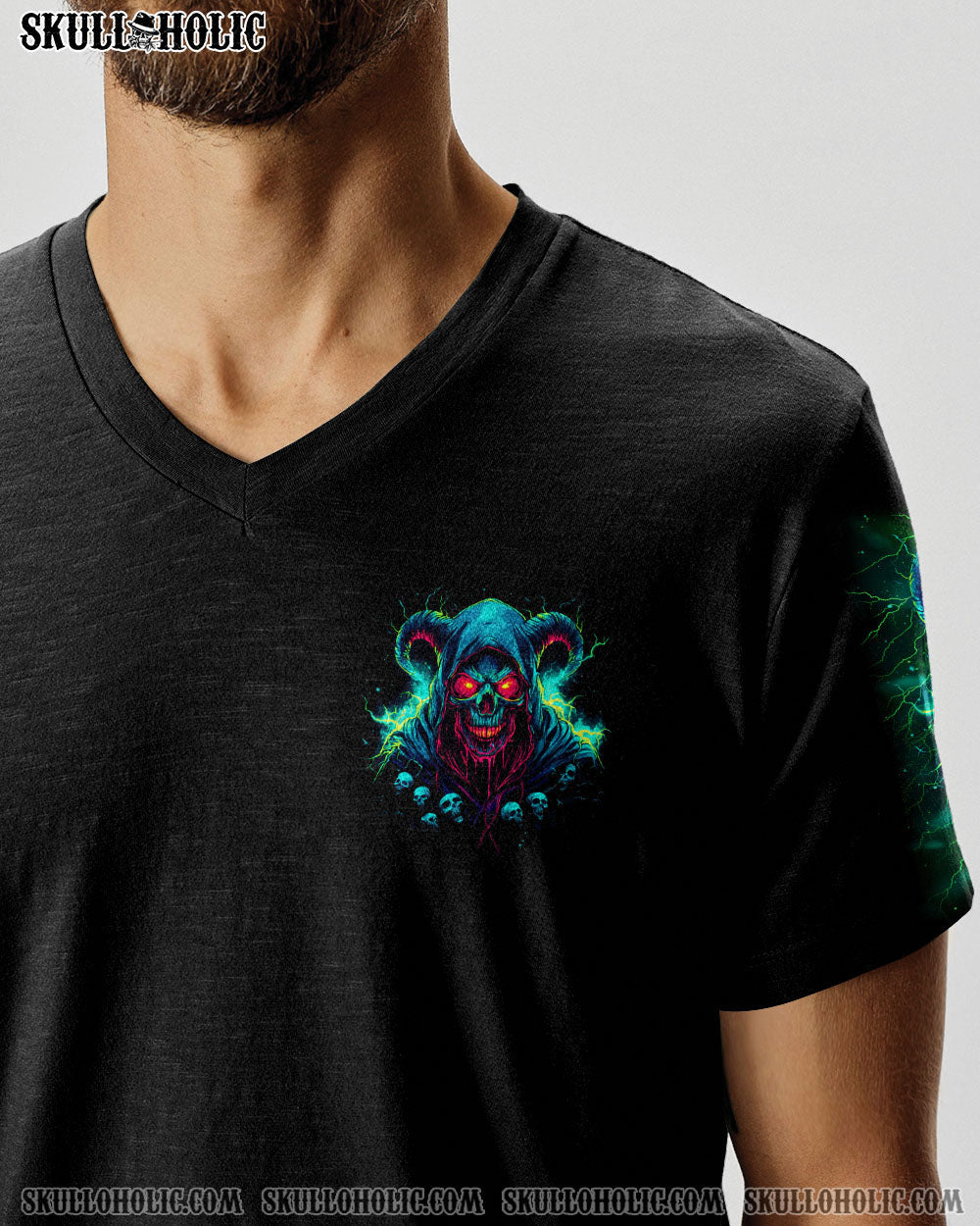 BLISSCORNERS YOUR DEMONS HIDE UNDER YOUR BED SKULL ALL OVER PRINT