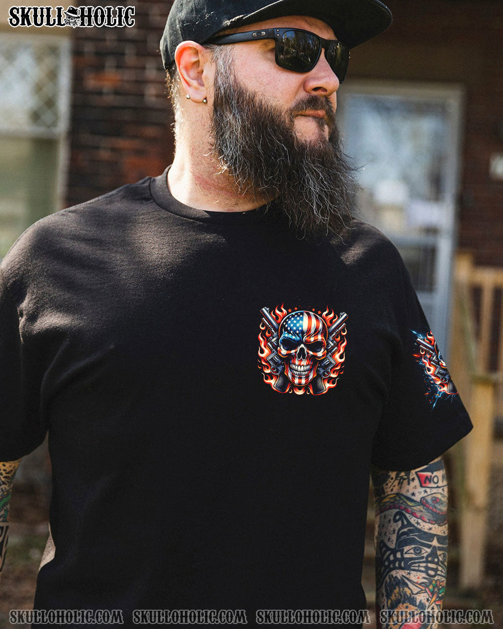 BLISSCORNERS AMERICA LIVE IT LOVE IT OR GET THE HELL OUT ALL OVER PRINT