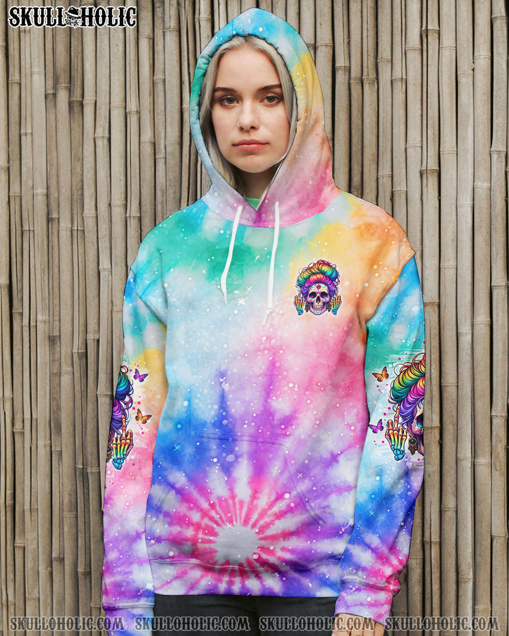 BLISSCORNERS I AM WHO I AM YOUR APPROVAL ISN'T NEEDED MESSY BUN ALL OVER PRINT