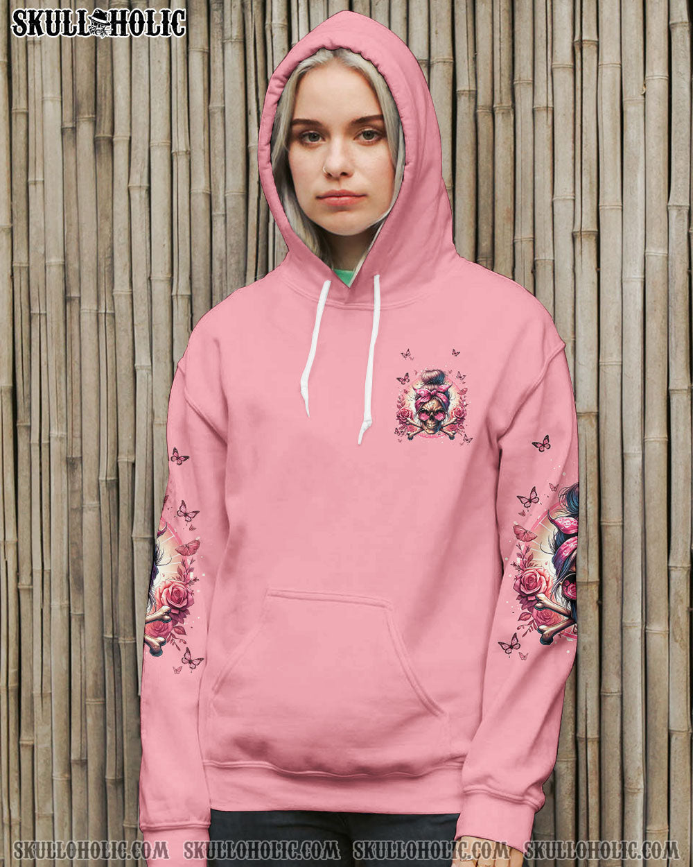 BLISSCORNERS THE GOOD GIRL IN ME MESSY BUN ALL OVER PRINT