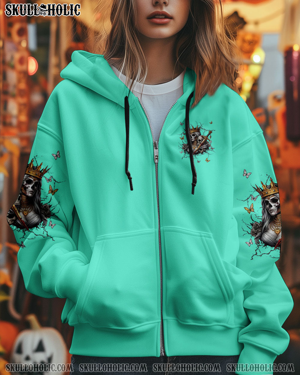 BLISSCORNERS I'M THE FKING QUEEN SKULL LADY ALL OVER PRINT