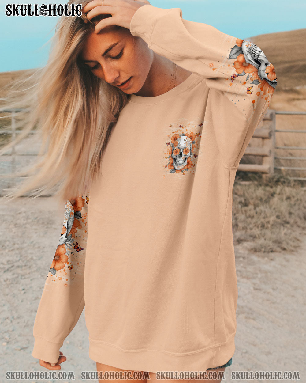 BLISSCORNERS THE GOOD GIRL IN ME SKULL ALL OVER PRINT