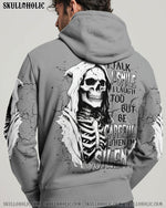 BLISSCORNERS BE CAREFUL WHEN I'M SILENT SKULL REAPER ALL OVER PRINT