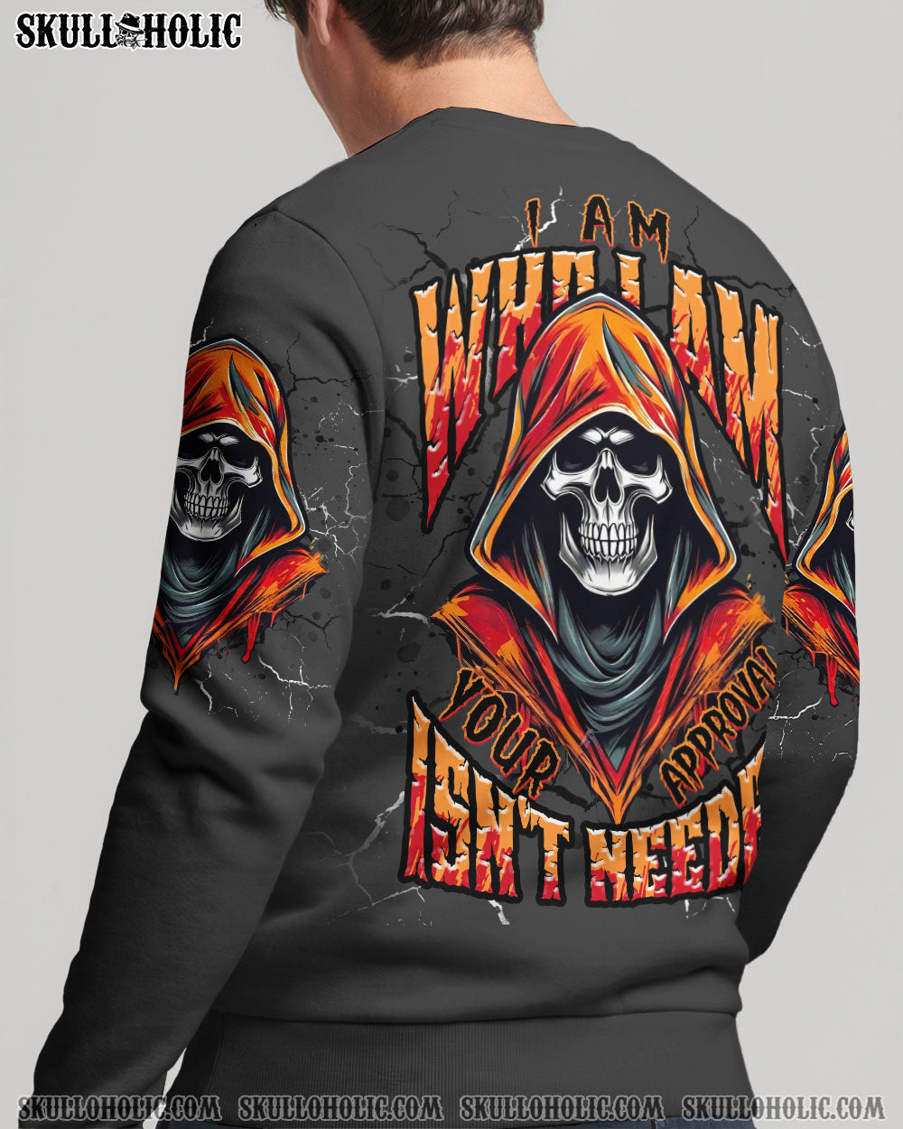 BLISSCORNERS I AM WHO I AM SKULL REAPER ALL OVER PRINT