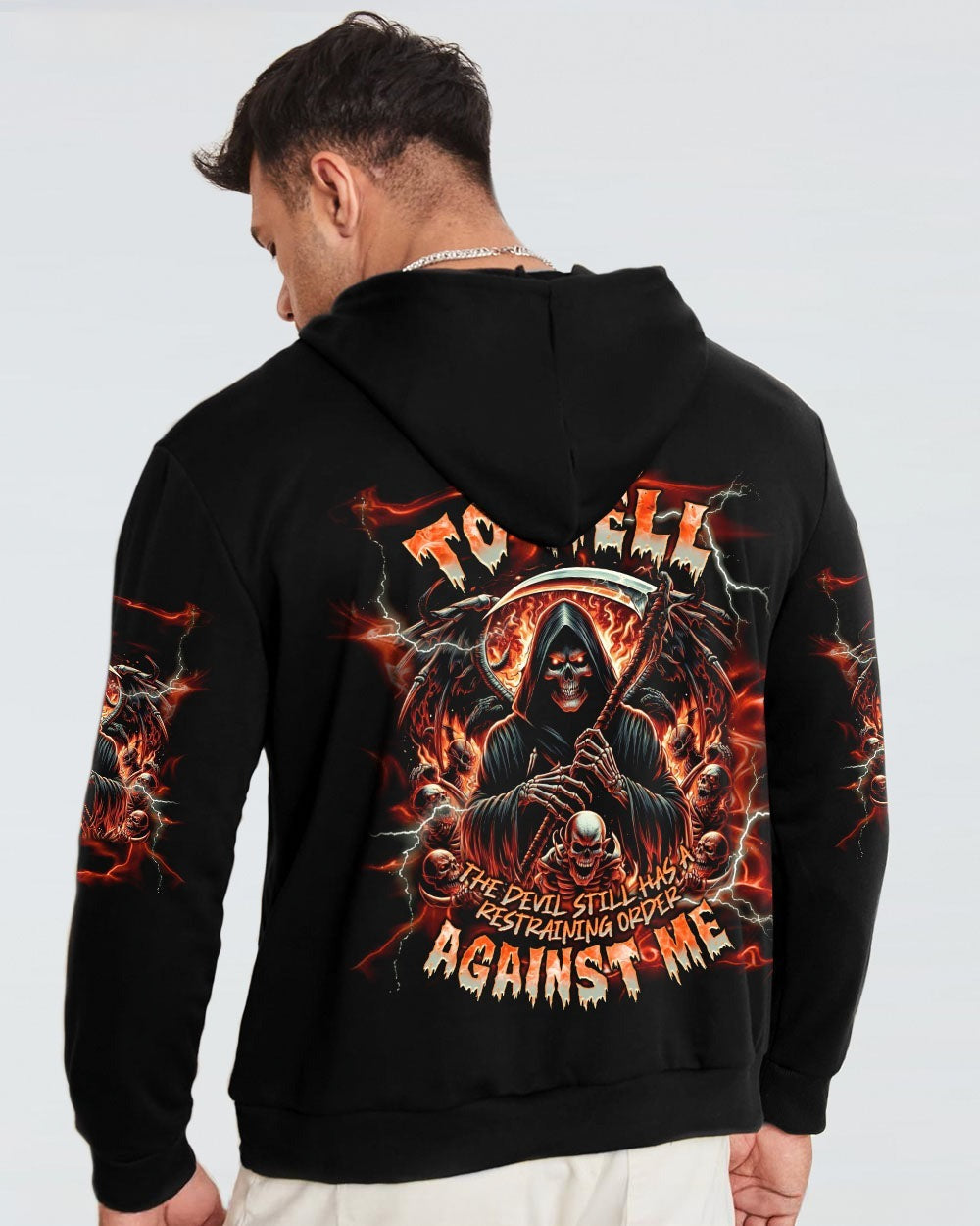 BLISSCORNERS I CAN'T GO TO HELL REAPER SKULL ALL OVER PRINT