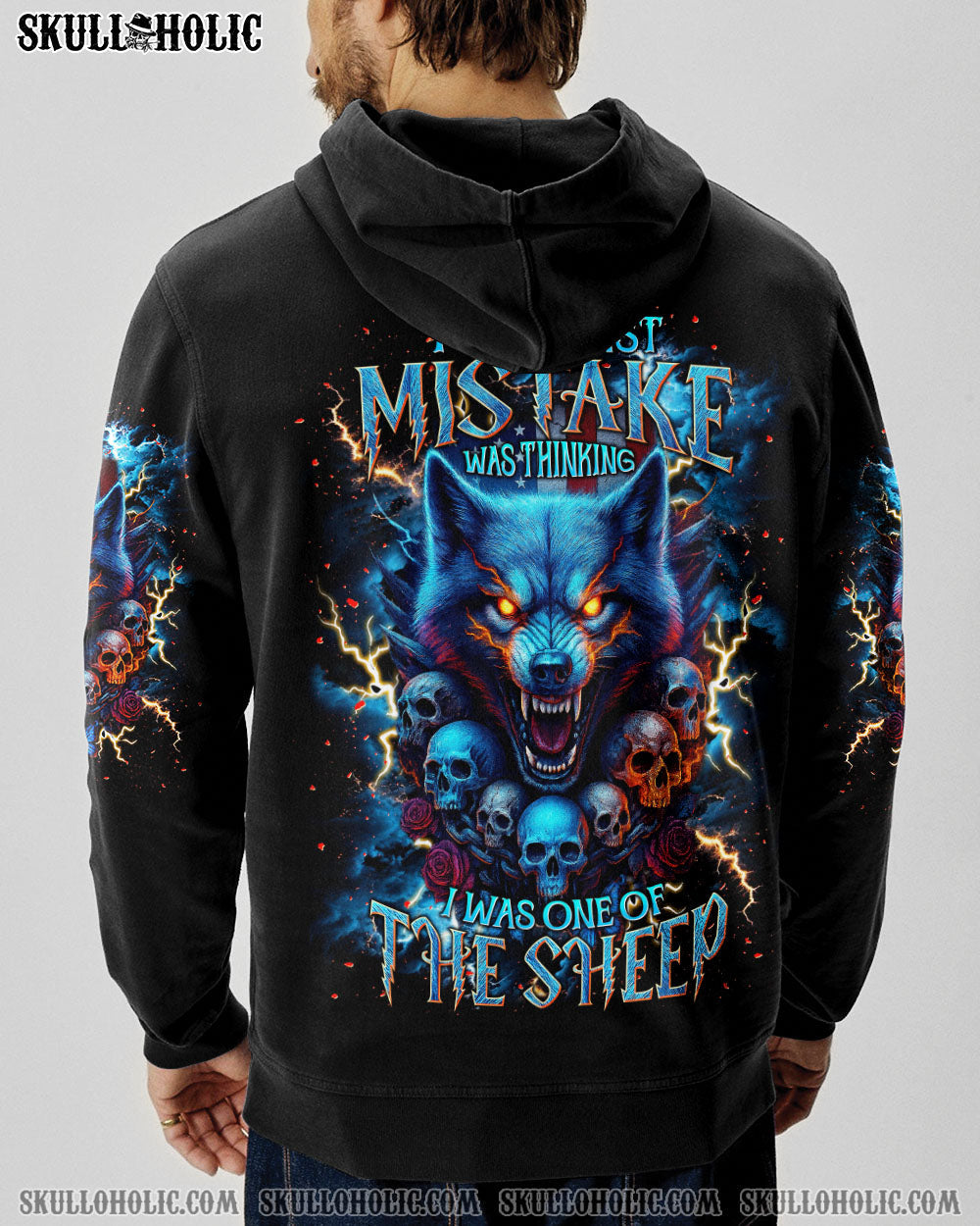 BLISSCORNERS YOUR FIRST MISTAKE WOLF SKULL ALL OVER PRINT