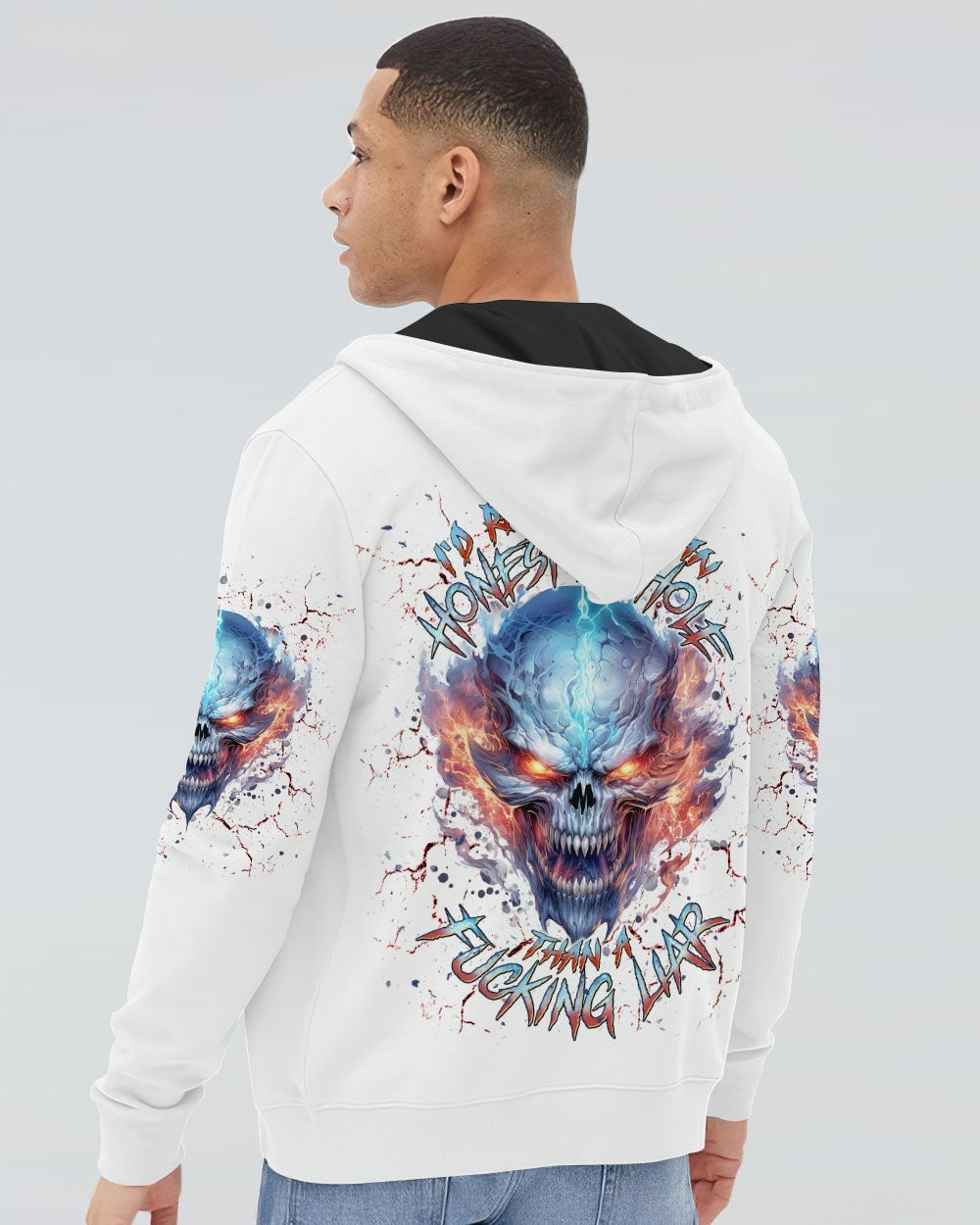 BLISSCORNERS I'D RATHER BE AN HONEST A SKULL ALL OVER PRINT