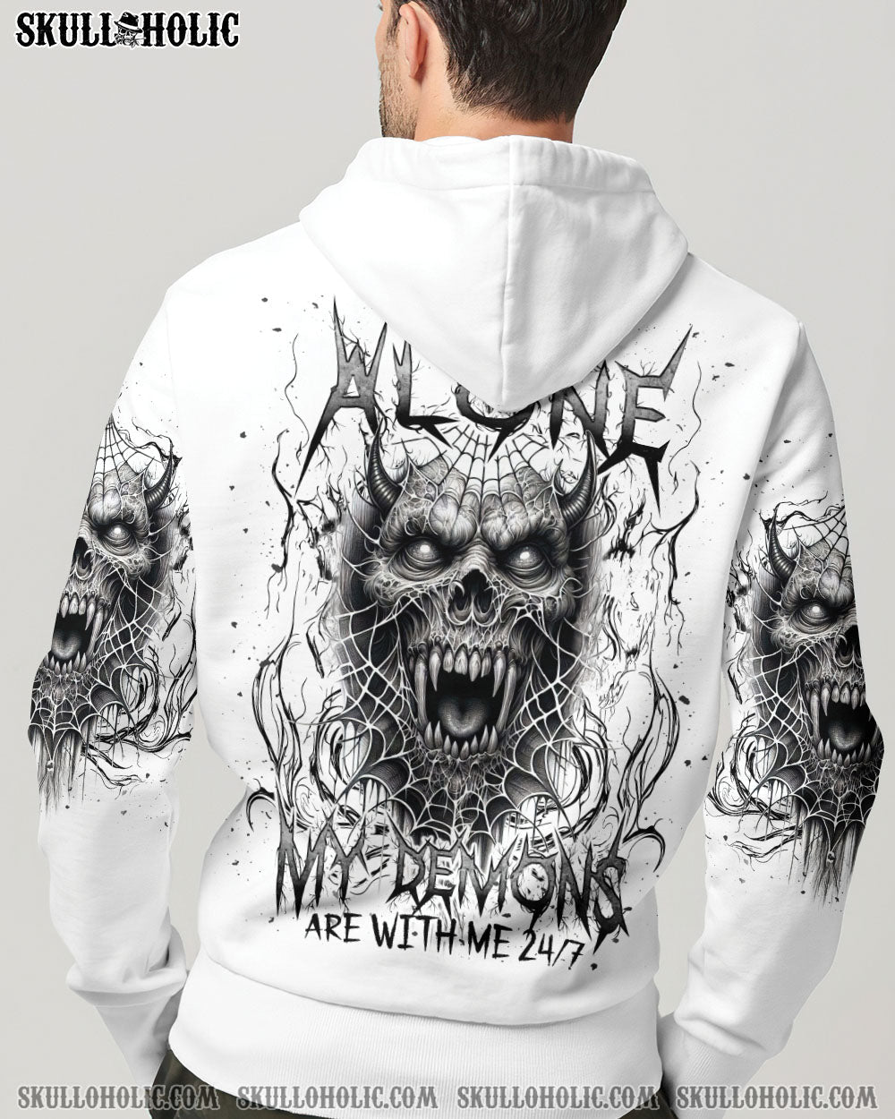 BLISSCORNERS I'M NEVER ALONE MY DEMONS ARE WITH ME 24/7 ALL OVER PRINT
